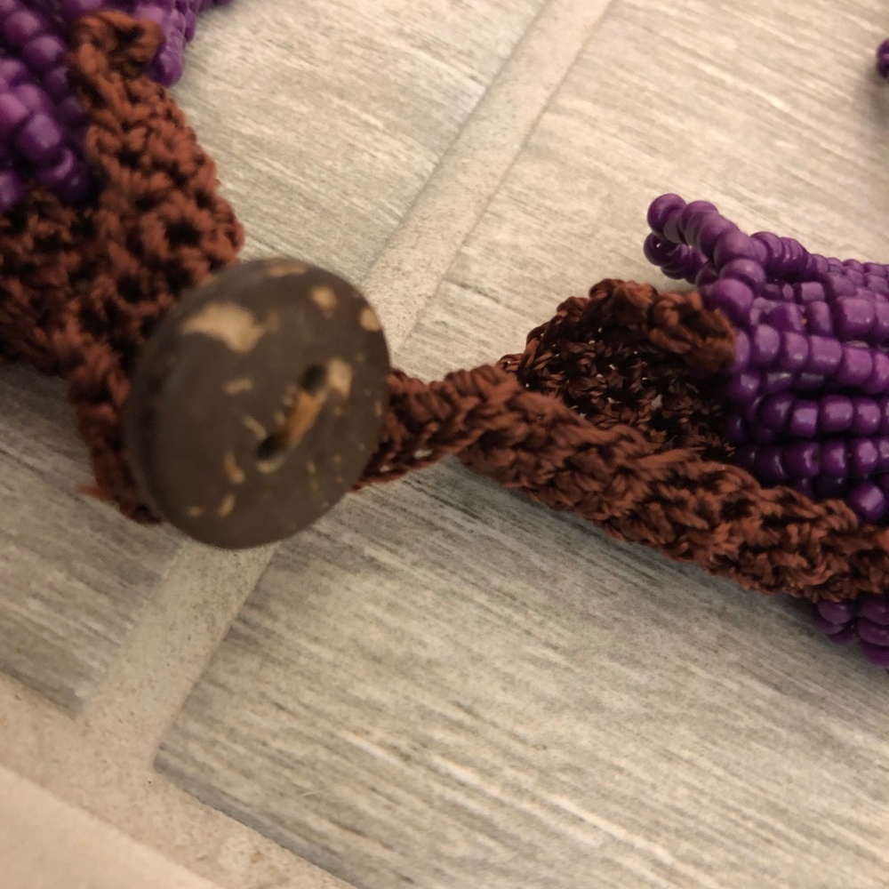 Purple Beaded Multi-Strand Necklace - Picture 11 of 15